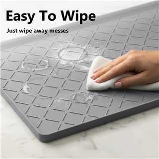 MateeyLife Silicone Mat Waterproof 12"X19", Dog Bowl Mats - Image 7