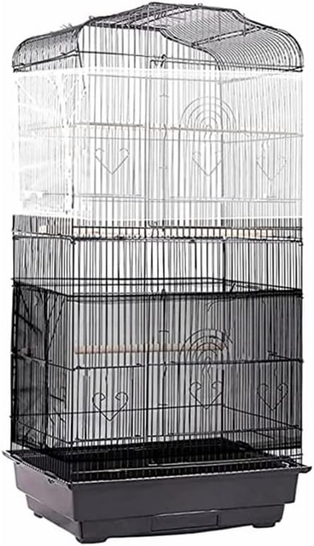 Adjustable Birdcage Seed Catcher Feather Catcher Bird Cage Cover Net Airy Soft - Image 6