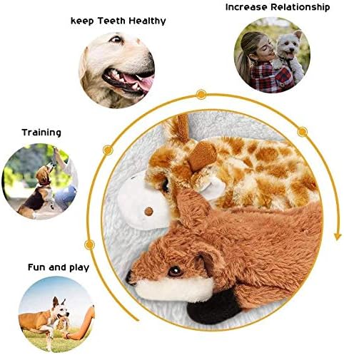 Nocciola Dog Squeaky Toys, No Stuffing Dog Toys - Image 6