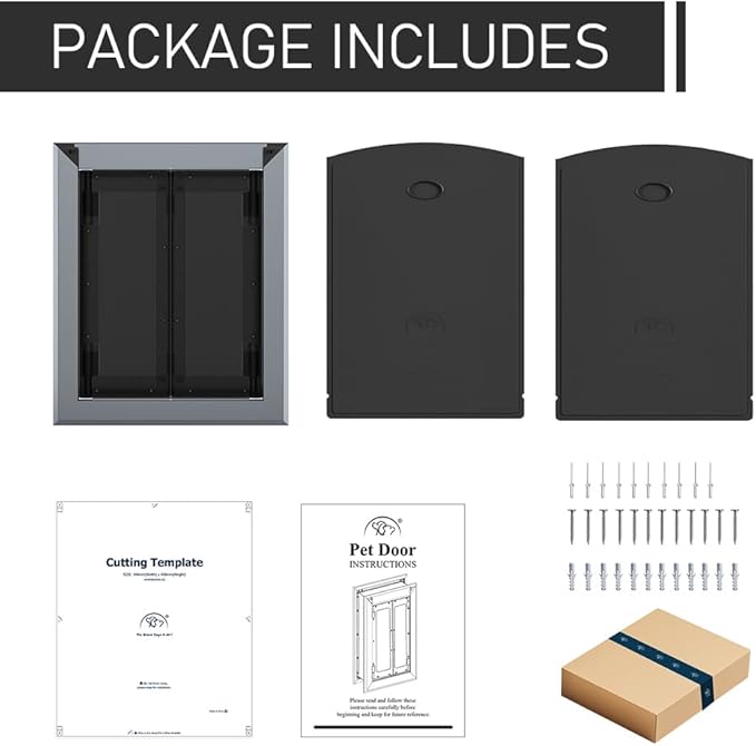 Aluminum French Large Dog Door, Heavy-Duty - Image 7