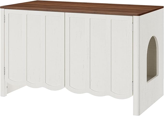 HOOBRO Cat Litter Box Enclosure, 31.5" Hidden Litter Box Furniture - Image 9