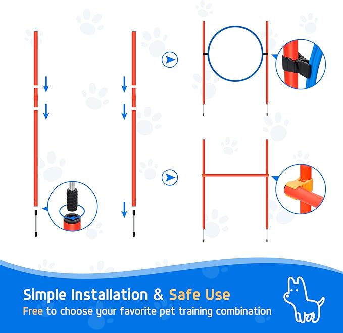 Polar Aurora Dog Agility Equipment, Dog Obstacle Courses Backyard - Image 8