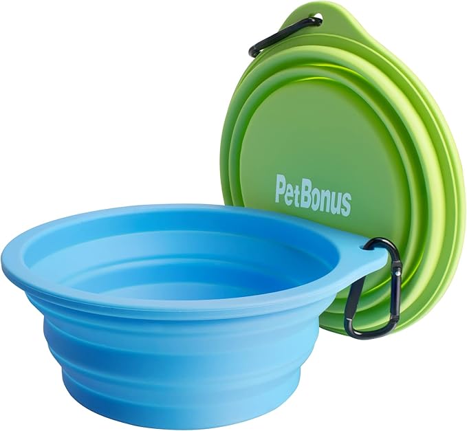 PetBonus 2-Pack Silicone Collapsible Dog Bowls, BPA Free Dishwasher Safe - Image 7