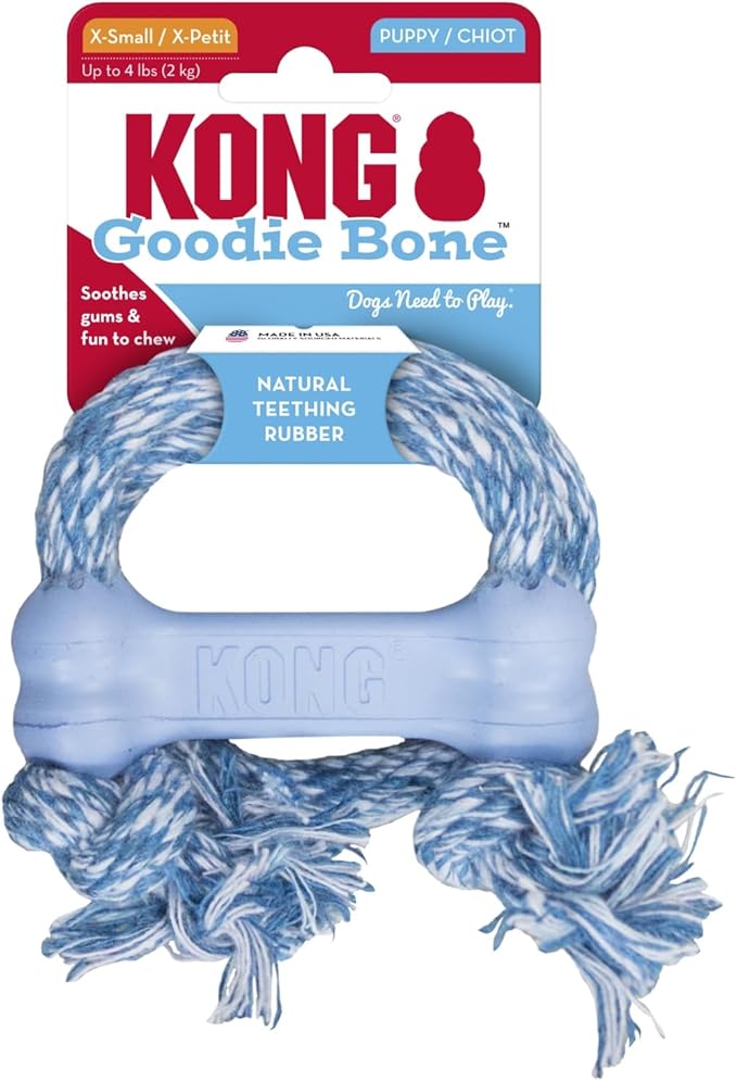 KONG Puppy Goodie Bone with Rope - Image 8
