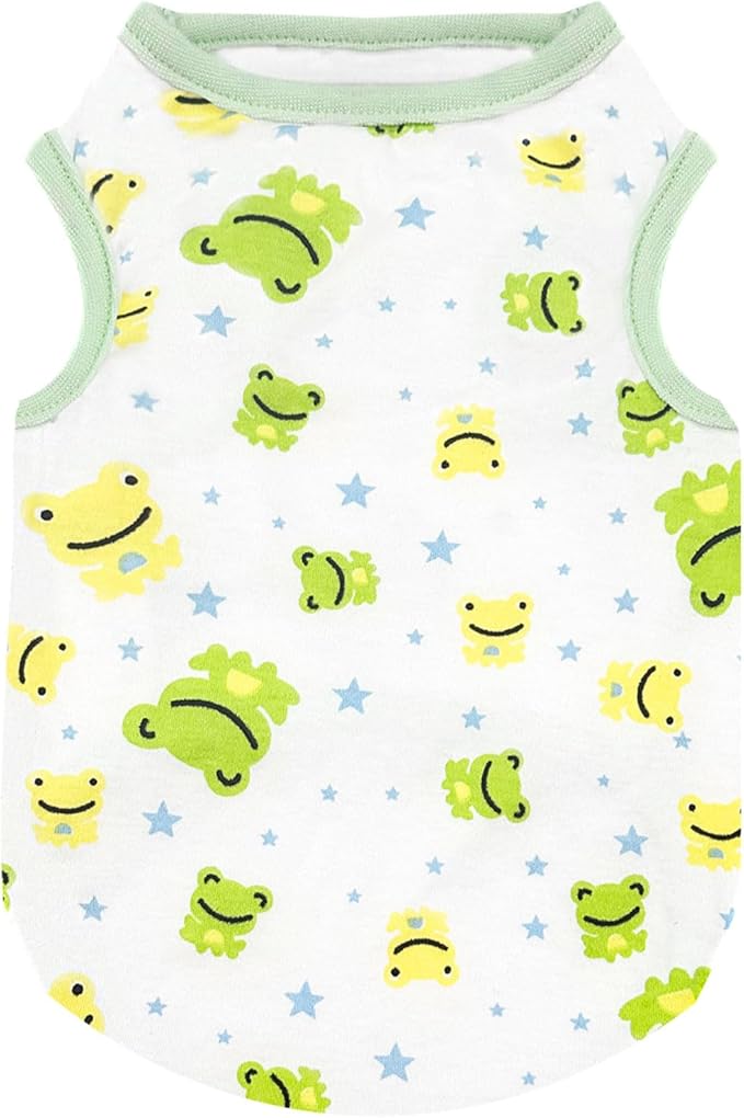 PETCARE Cartoon Dog Shirts for Small Dogs Cute Dog Clothes Green Frog Tshirt - Image 9