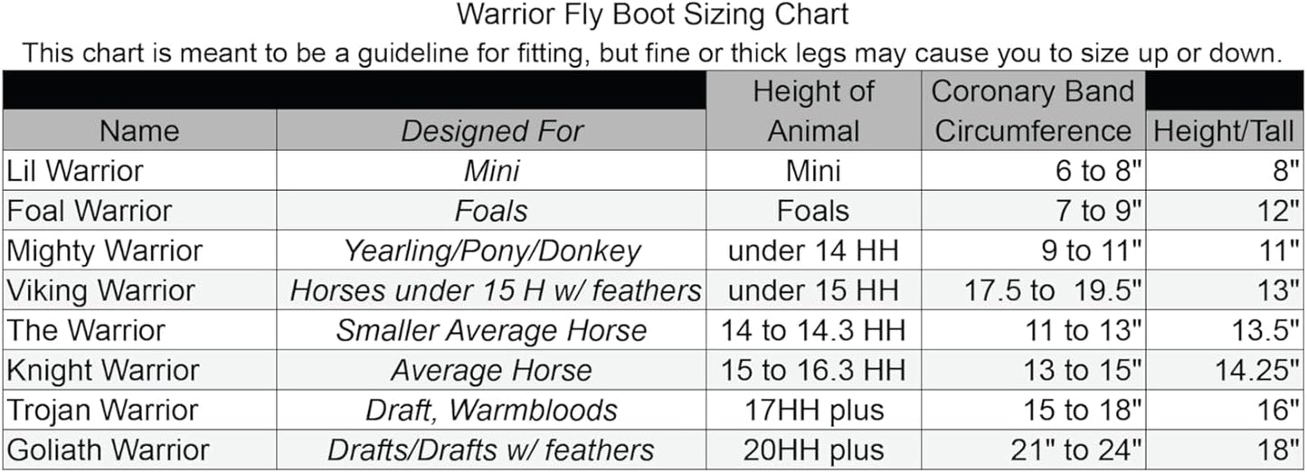Warrior Fly Boots for Donkeys, Ponys, or Yearlings - Breathable Mesh Horse Boots for Fly Protection & Leg Comfort - Set of 4 (Mighty Warrior, Red)