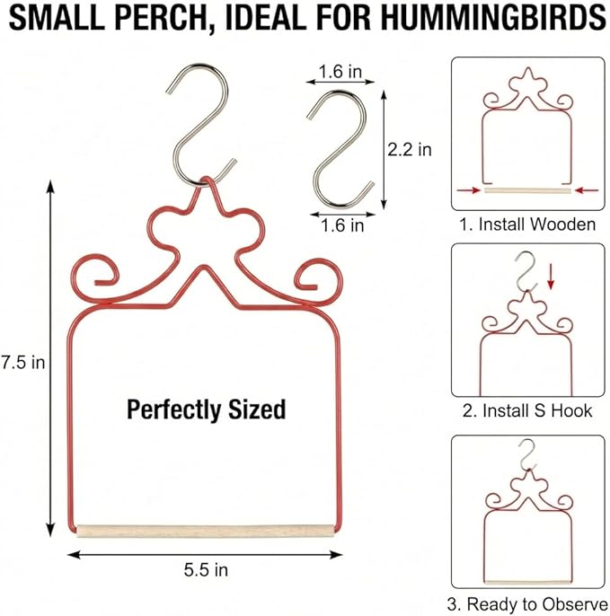 4-Pack Hummingbird Swings - Image 6