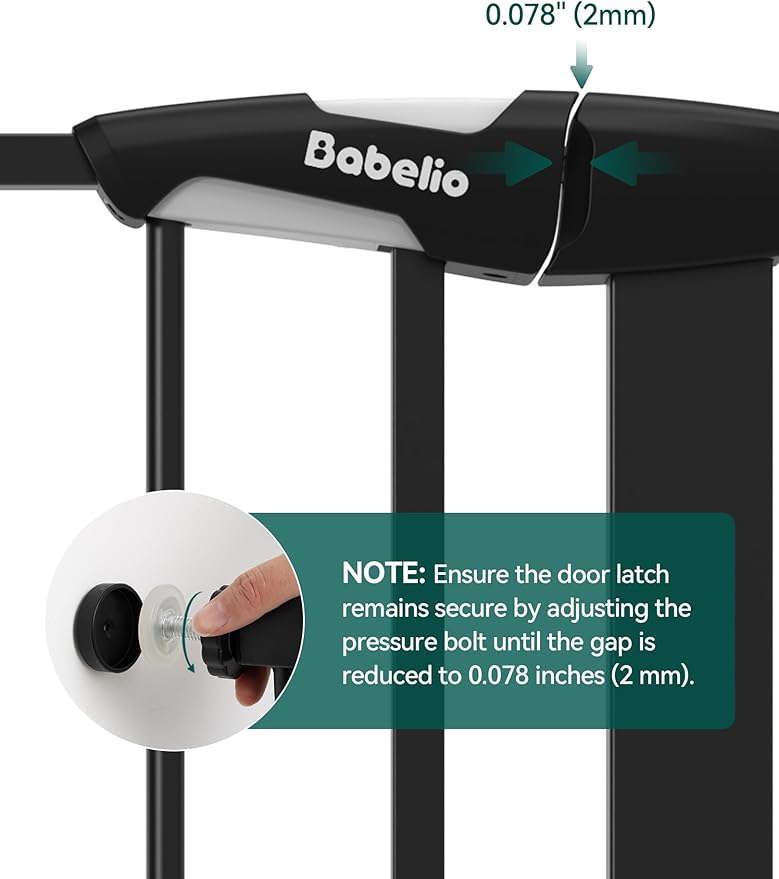 Babelio 36" Tall Upgraded Baby Gate - Image 8