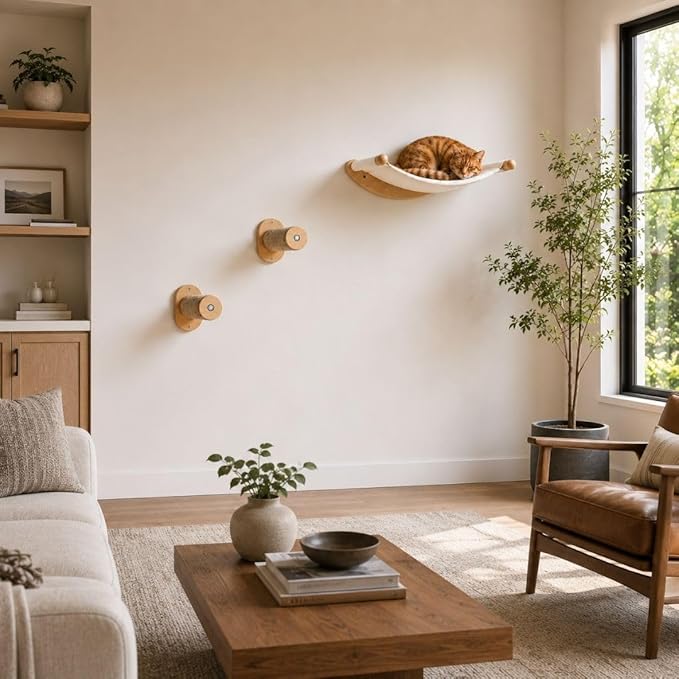 7 Ruby Road Alto Cat Wall Hammock Set — Wall Mounted Cat Shelves & Furniture - Image 9