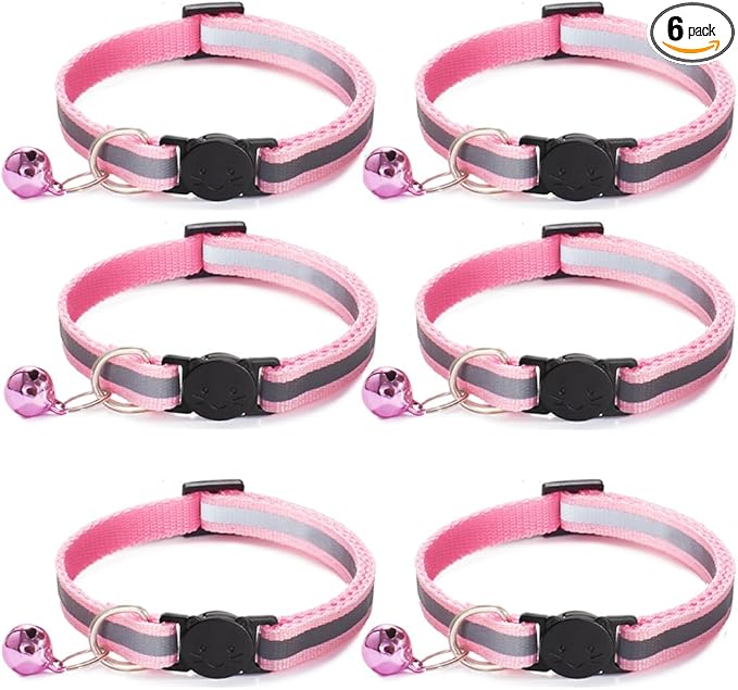 6 Pack Reflective Cat Collar by Jigichu