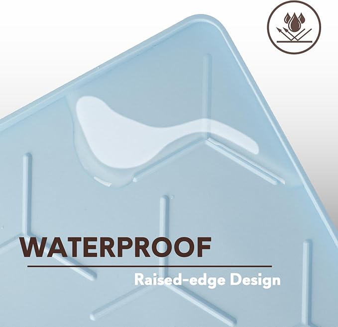 Garoopion Silicone Cat Litter Trapping Mat, Large Waterproof 34" X 22" Cat - Image 7