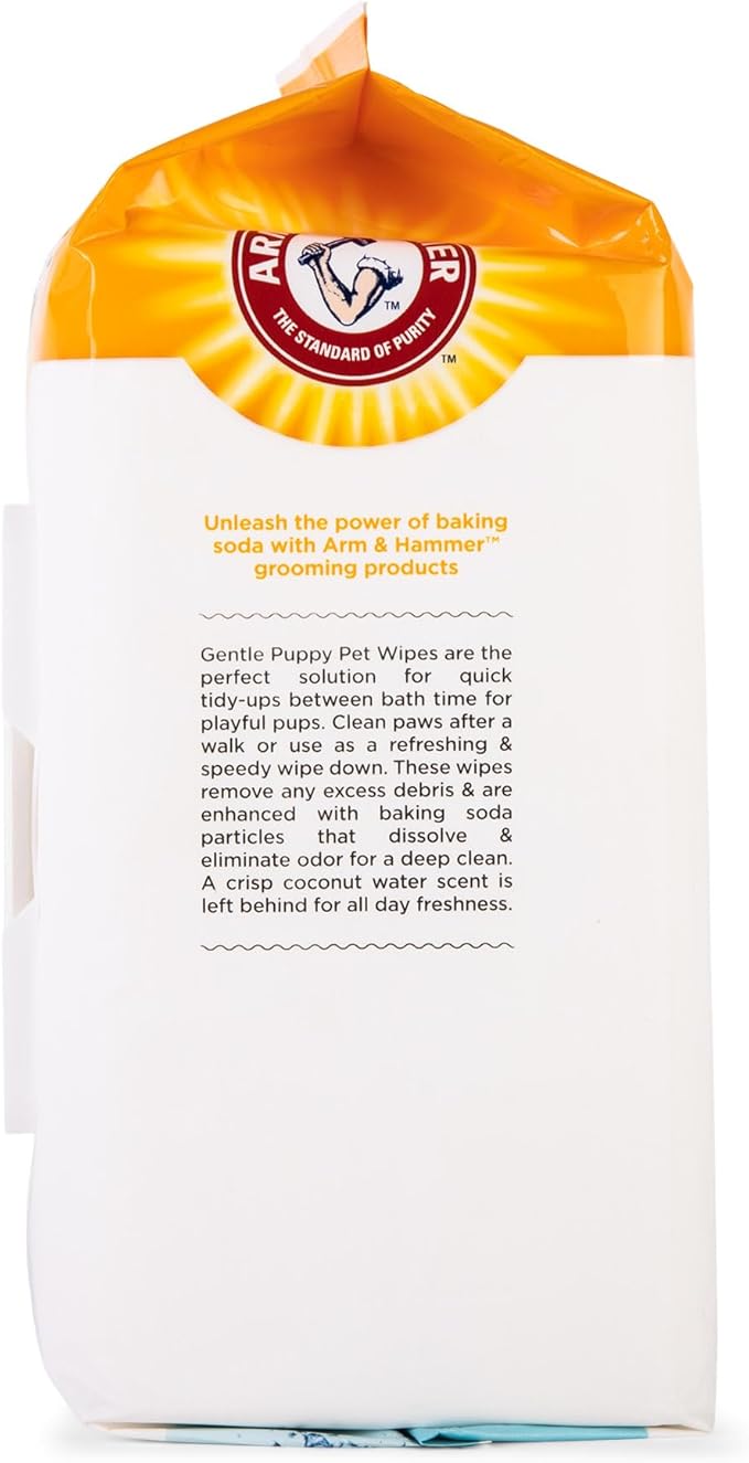 Arm & Hammer Dog Grooming Wipes, Deodorizing Dog Cleaning Wipes - Image 4