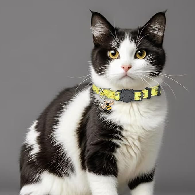 Cat Collar Breakaway, 2 Pack Cotton Kitten Collars - Image 7