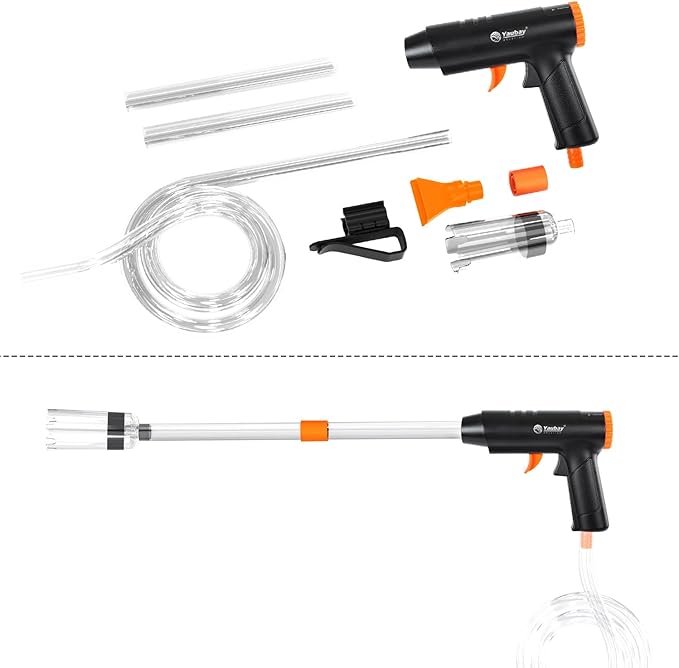 Yaubay 132GPH Manual Aquarium Gravel Cleaner, Fish Tank Siphon Vacuum Cleaner - Image 8