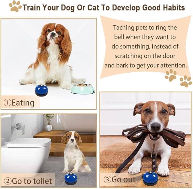 2 Pack Dog Door Bells, Dog Doorbell to go Outside Puppy Train Bell - Image 7