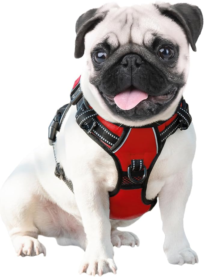 PHOEPET Reflective Dog Harness Large Breed Adjustable No Pull Vest - Image 6