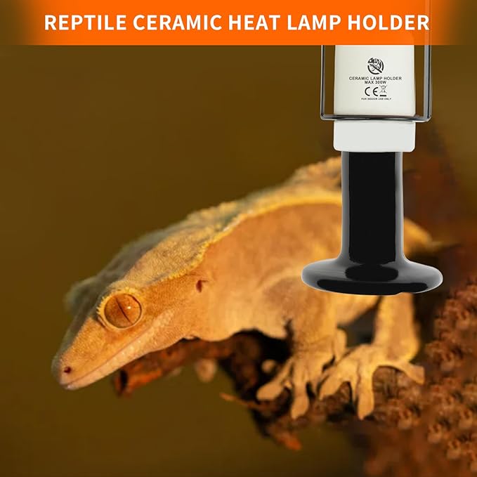 Reptile Ceramic Heat Lamp Holder Heat Light Heater - Image 6