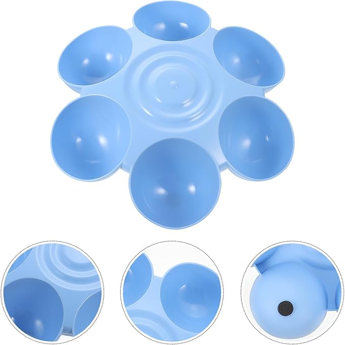 Flower-Shaped Multi-pet Feeder Bowl Plastic Dog Bowl Puppy Treats Holder Cat - Image 8
