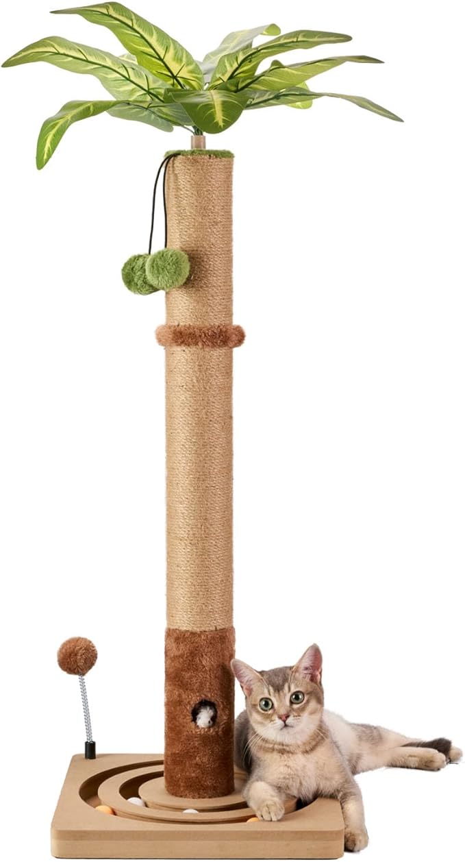 MECOOL 35in Tall Cat Scratching Post Sturdy and Premium Scratch Posts - Image 7