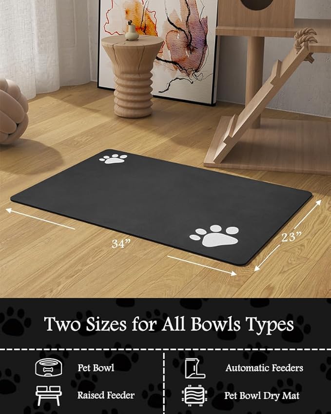 Pet Feeding Mat-Absorbent Dog Mat - Image 7