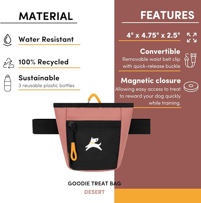 OllyDog Goodie Treat Bag, Dog Treat Pouch, Waist Belt Clip - Image 7