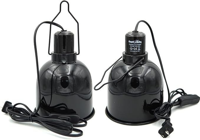 Reptile Light Fixture, Dual Heat Lamp Holder Fixtures - Image 7