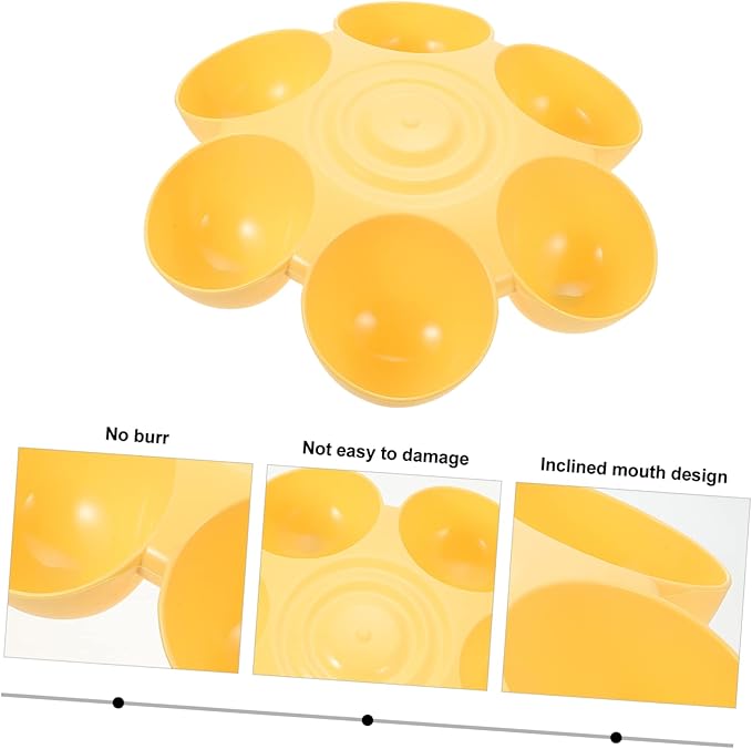 Decorative Multi-Compartment Pet Food Bowl Plastic Dog Treats Dispenser - Image 9