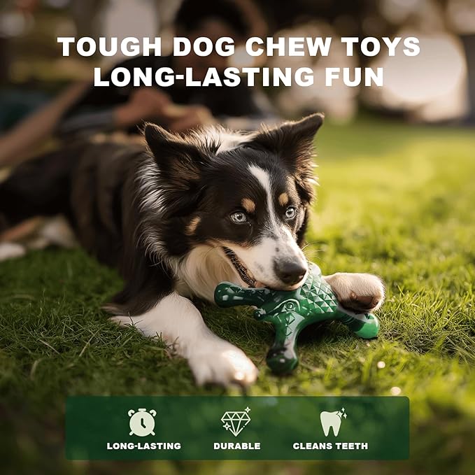 Tough Dog Chew Toy for Aggressive Chewers – Durable Bacon Flavored Nylon Bone - Image 7