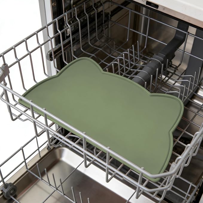 Cat Food Mat, Silicone Non Slip Dog Bowl Mat Waterproof Cat Feeding Mat Stop - Image 7