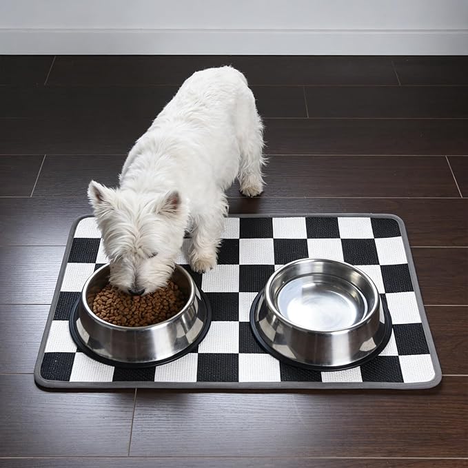 PUPTECK Dog Food Mat, Absorbent Pet Cat Feeding Mat - Image 7