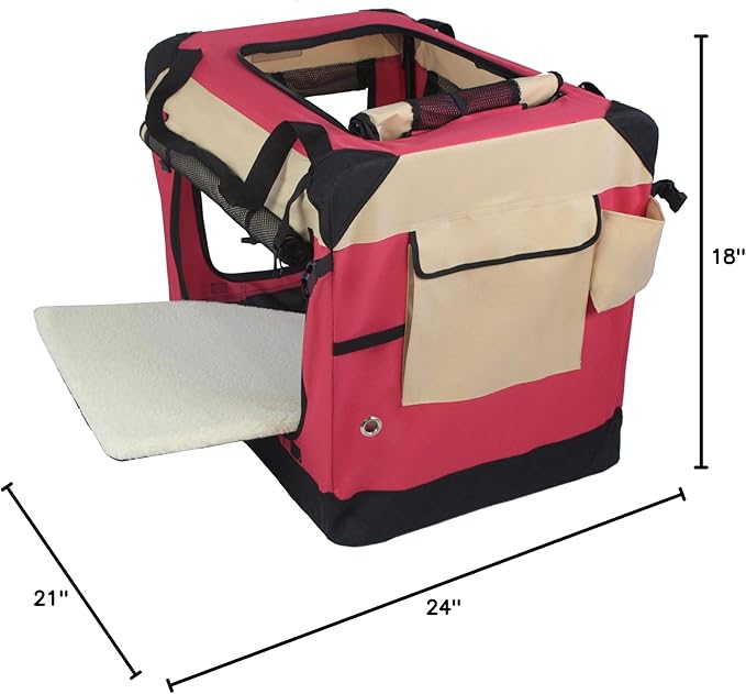 EliteField 4-Door Folding Soft Dog Crate - Image 9
