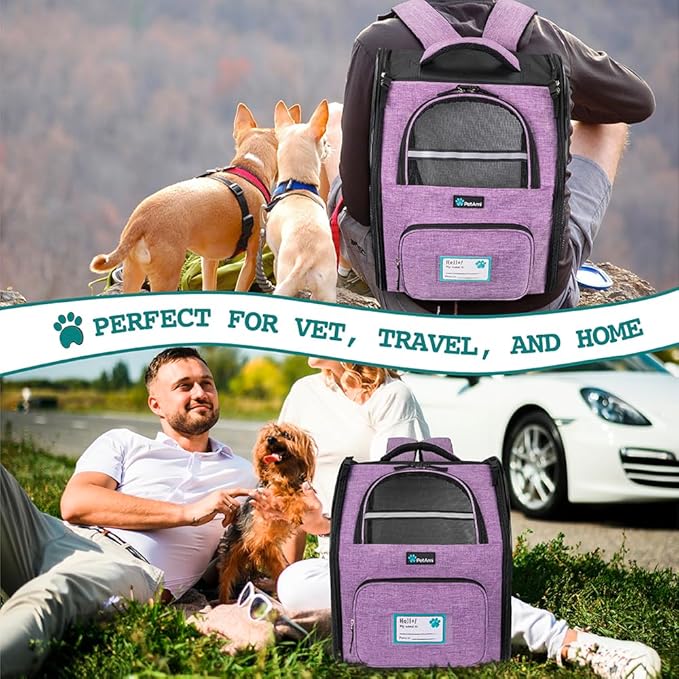 PetAmi Dog Backpack Carrier for Small Medium Dogs Large Cats up to 18 lbs - Image 7