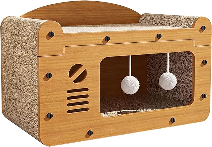 Cat Scratcher House, 2-in-1 Cardboard Cat House - Image 8