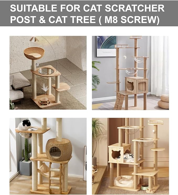 TIMHAKA Cat Scratching Post Replacement, Refill Sisal Rope Scratcher Posts - Image 7