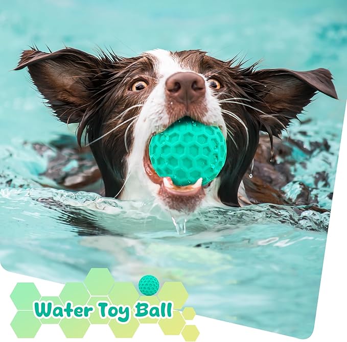 Squeaky Dog Toys for Aggressive Chewers, Indestructible Dog Balls for - Image 8