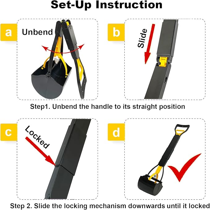 ienjoyed Dog Pooper Scooper for Large Medium & Small Dogs Heavy Duty, Long - Image 7
