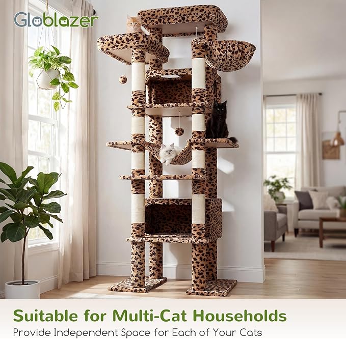 Globlazer XXL Giant Cat Tree, 83 Inch Heavy Duty Tall Cat Tower - Image 7