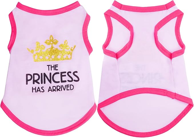 Pistha 4 Pack Dog Shirts Summer Printed Puppy Clothes Cute Sleeveless Pet T - Image 7