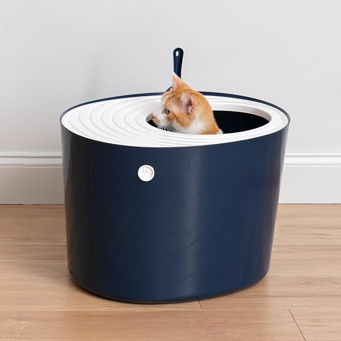 IRIS USA Cat Litter Box Large Top Entry - Image 9