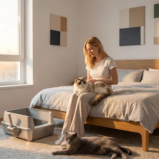 Stainless Steel Litter Box, XL Metal Cat Litter Box - Image 9