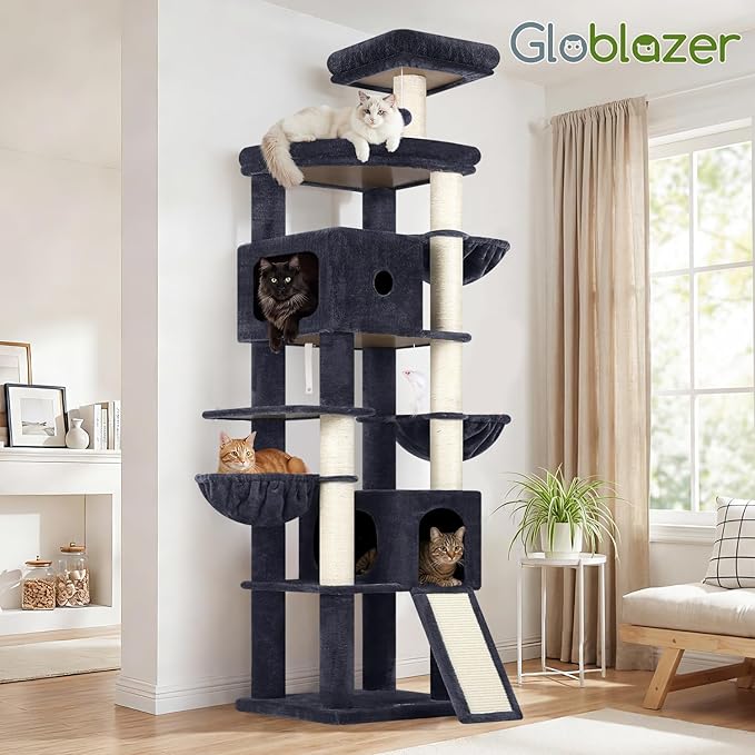 Globlazer 83in Heavy Duty Cat Tree, Giant Cat Tower - Image 7