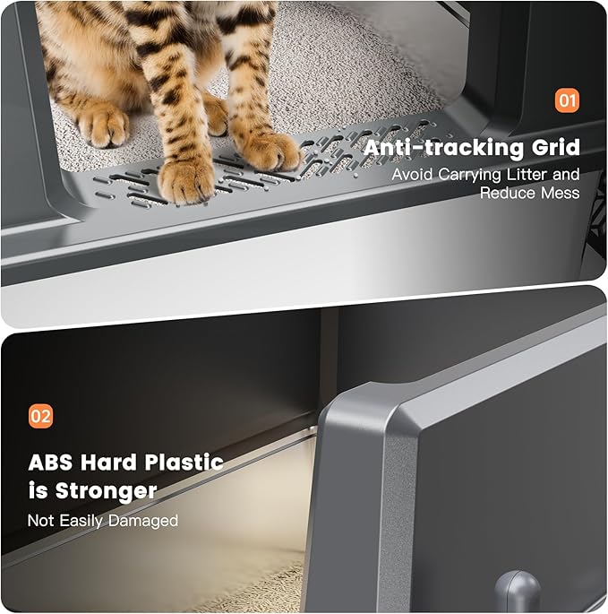 WoofiGo XXL Stainless Steel Cat Litter Box - Image 7