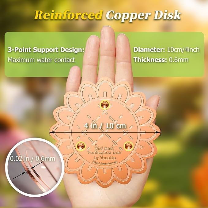 Bird Bath Copper Disk - Image 7