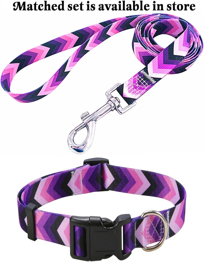 Mihqy Dog Collar Set with Bohemia Floral Tribal Geometric Patterns - Image 6