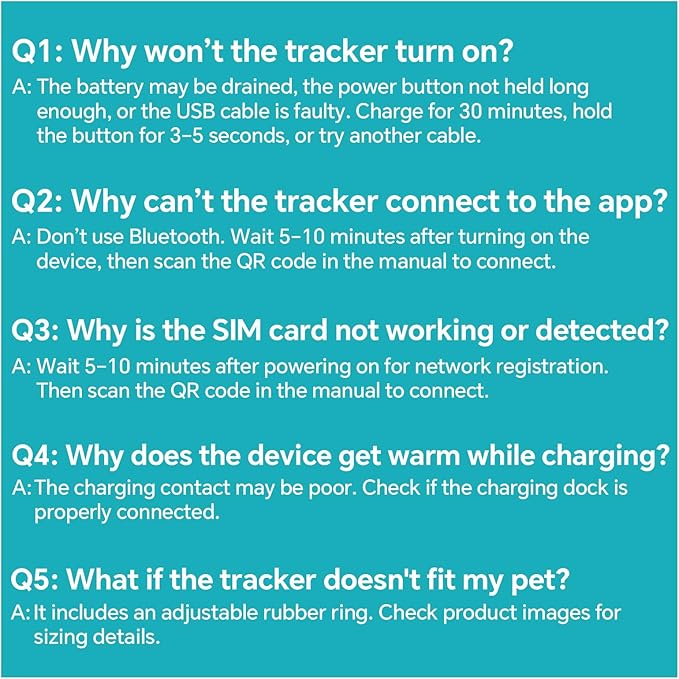 Woyamay GPS Tracker for Dogs and Cats, Mini Cat & Dog GPS Tracker - Image 7