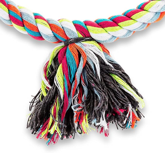 Spoiled Pet® Large Circle Cotton Bird Rope Swing Perch - Image 6