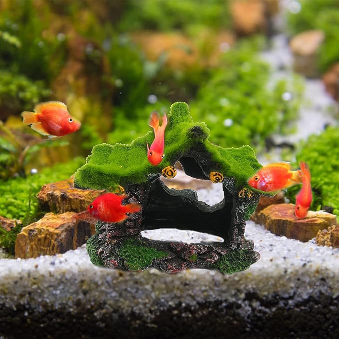 Tfwadmx Aquarium Decoration House Resin Hollow Betta Hideout House Fish Hide - Image 8