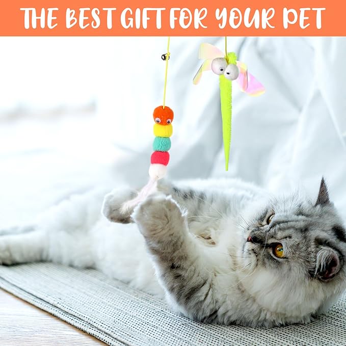 Shappy 150 Pcs Cat Toys for Indoor Cats Bulk, Kitten Toys Pack, Variety - Image 6