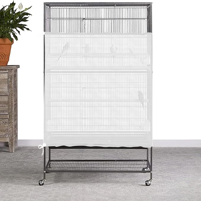 Trinkrittey Large Bird Cage Seed Catcher, 31 x 118 inches Adjustable Large Bird - Image 7