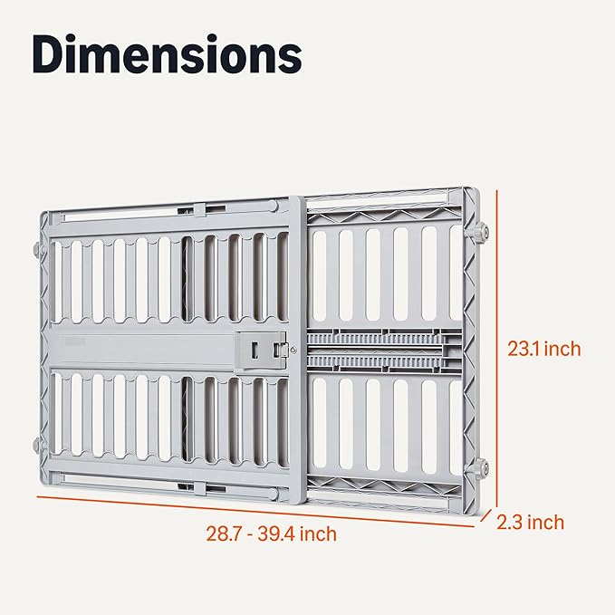 Amazon Basics Adjustable Wide 28.7–39.4", Dog Gates, and Senior Dogs, Dog Gates - Image 5